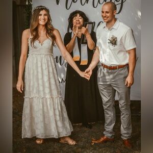 Ivory Floral Textured Maxi Dress